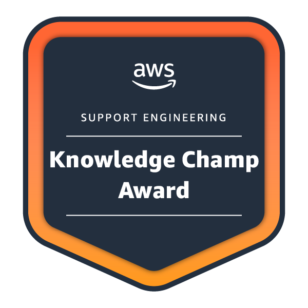 AWS Knowledge Champ Award